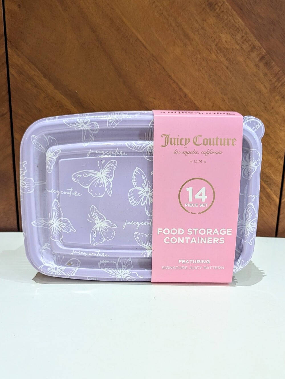 💜💜New 14pc Juicy Couture Butterfly Food Storage Containers